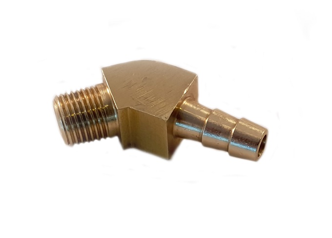 Vakuumslang anslutning 45 grader - 1/8" NPT - 6mm slang