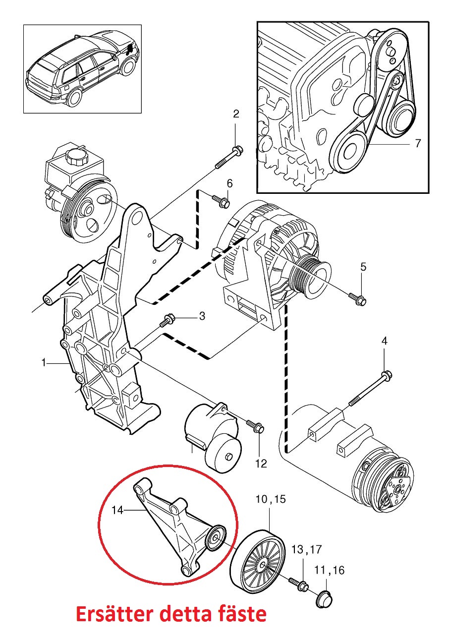 Ac-delete Volvo 5/6-cyl Vitmotorer 99-09