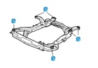 Saab 9-5 subframe bussningar polyuretan
